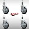 Service Caster 5'' SS Thermoplastic Rubber Swivel 7/8'' Expanding Stem Caster Set with Brake, 4PK SCC-SSEX20S514-TPRB-TLB-78-4 - alternate 4